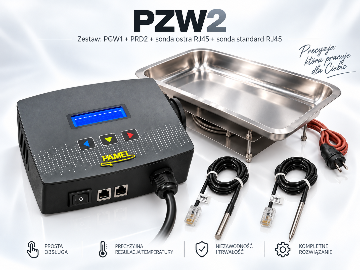 PAMEL PZW2 2000 W – PRD2 kit with probes, cables and heater