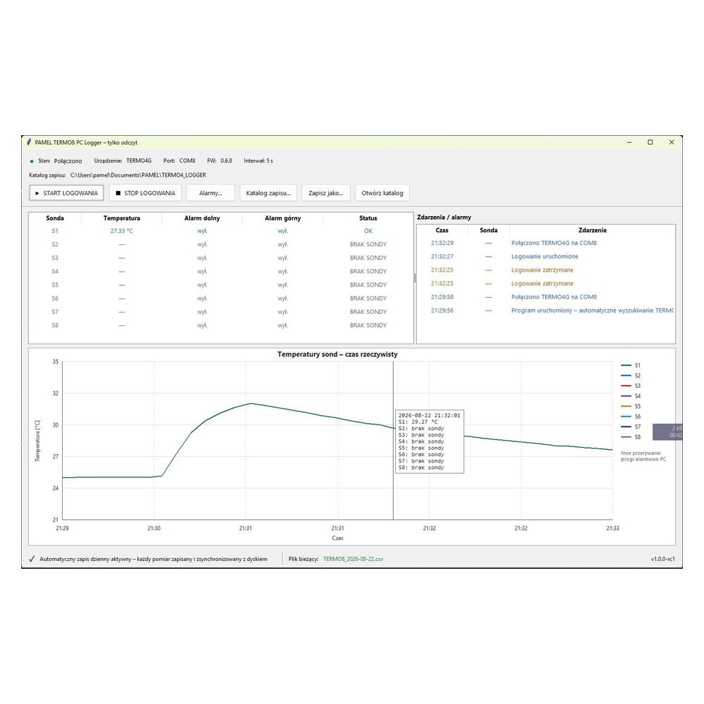 TermoLogger PC