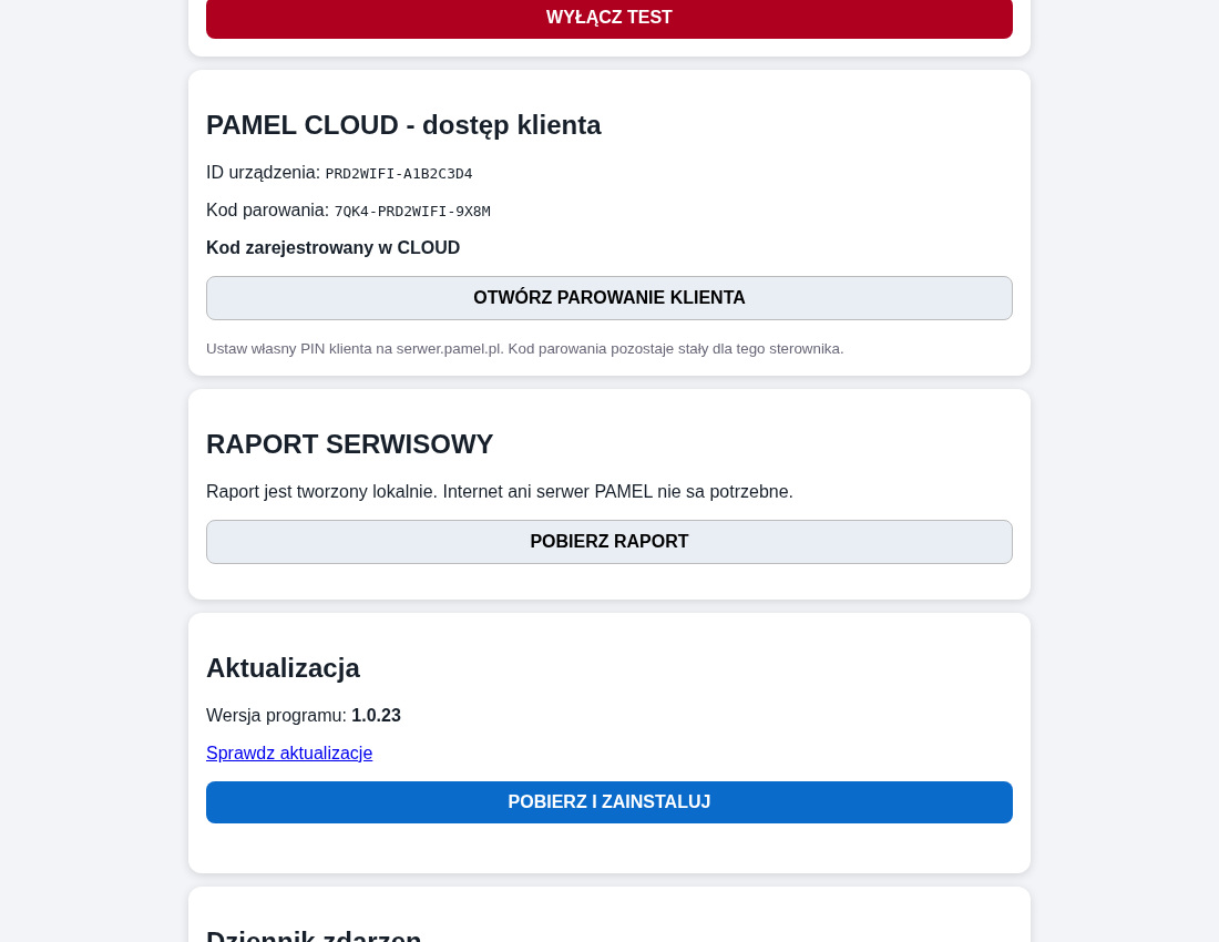 PAMEL PZW2WIFI 2000 W – zestaw do wędzarni Wi‑Fi z PRD2WIFI, PGW1 i 2 sondami - obrazek 6