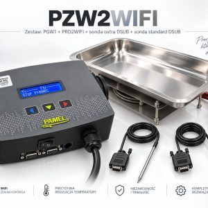 PAMEL PZW2WIFI 2000 W – zestaw do wędzarni Wi‑Fi z PRD2WIFI, PGW1 i 2 sondami